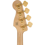 Squier 40th Anniversary Jazz Bass, Gold Edition, Olympic White