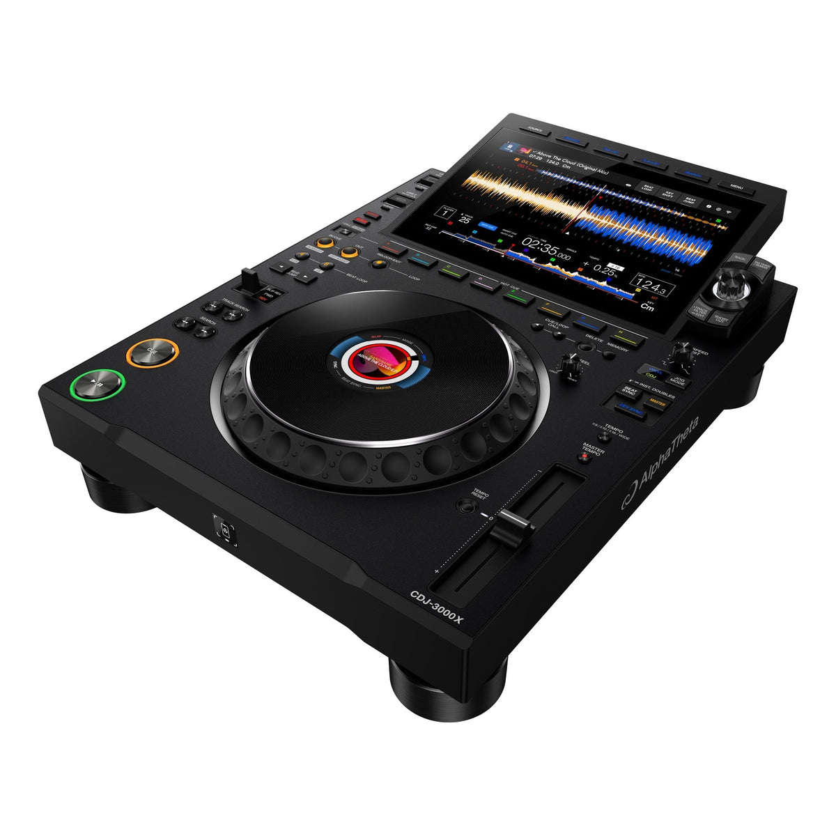 AlphaTheta CDJ-3000X Professional DJ Player with Cloud and Streaming Support