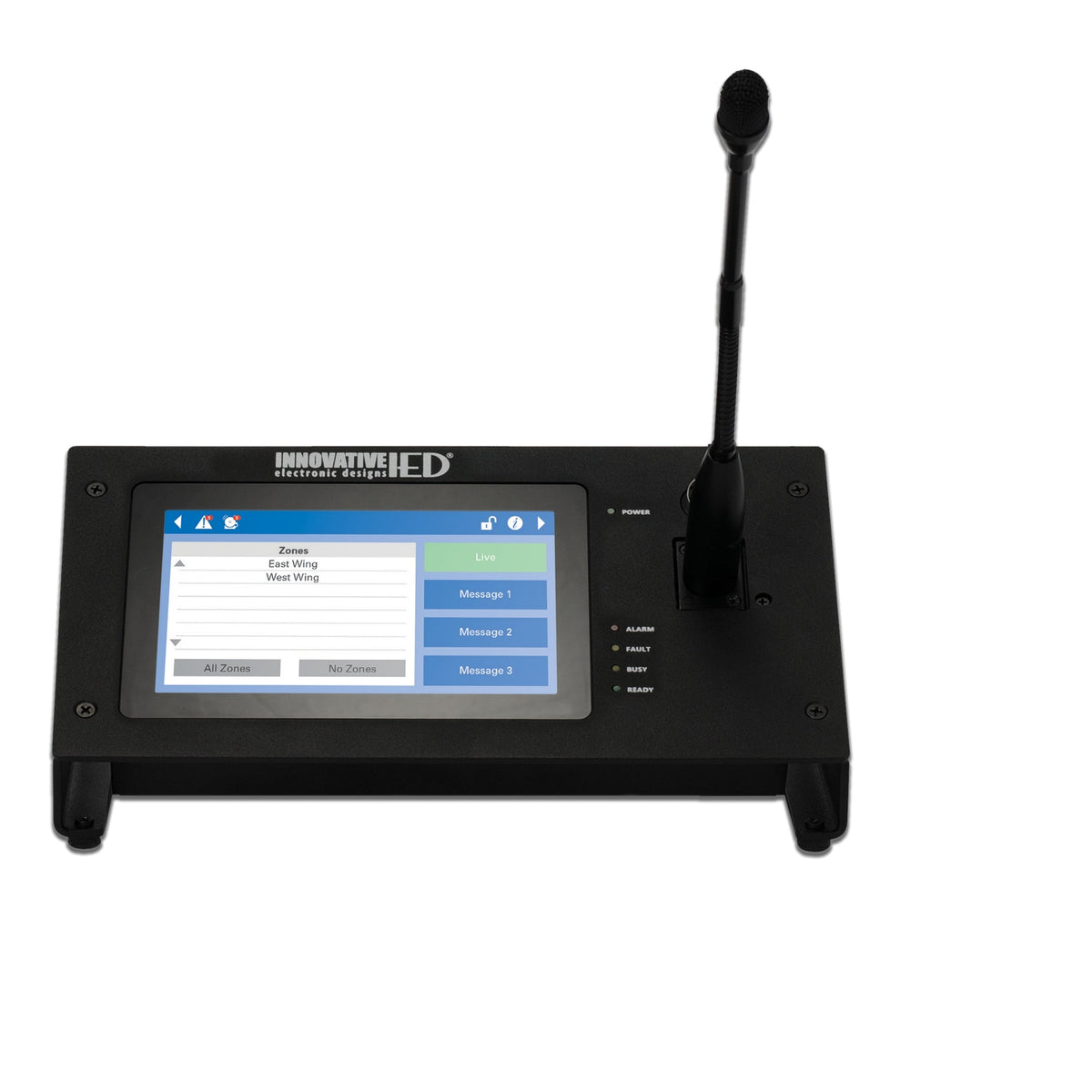 AtlasIED Touch Screen Communication Station - Gooseneck Microphone