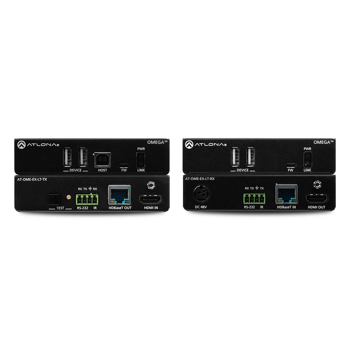 Atlona AT-OME-EX-KIT-LT Omega HDBaseT TX/RX for HDMI with USB Kit