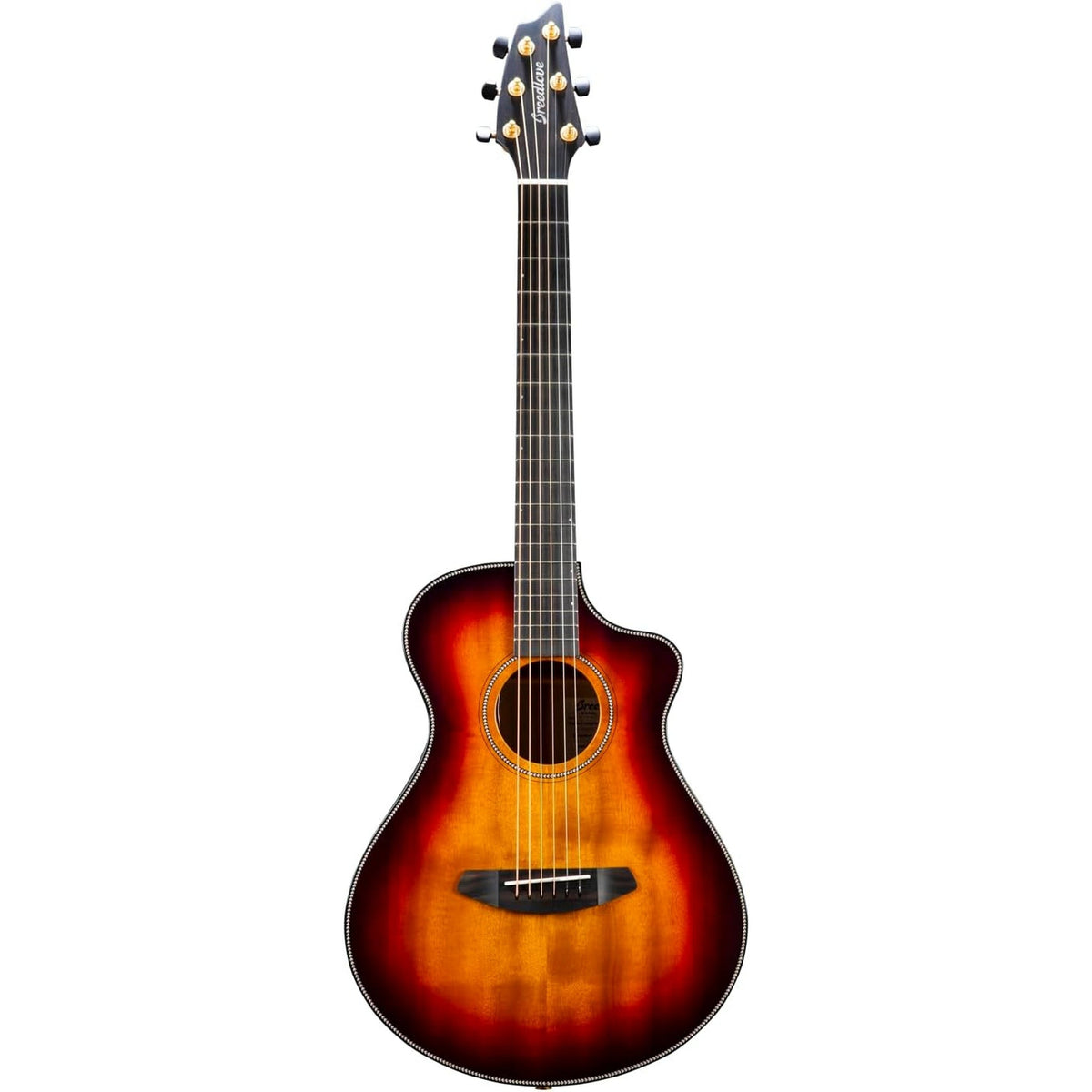 Breedlove Oregon Companion CE Acoustic Electric Guitar, Old Fashioned Burst Gloss Finish