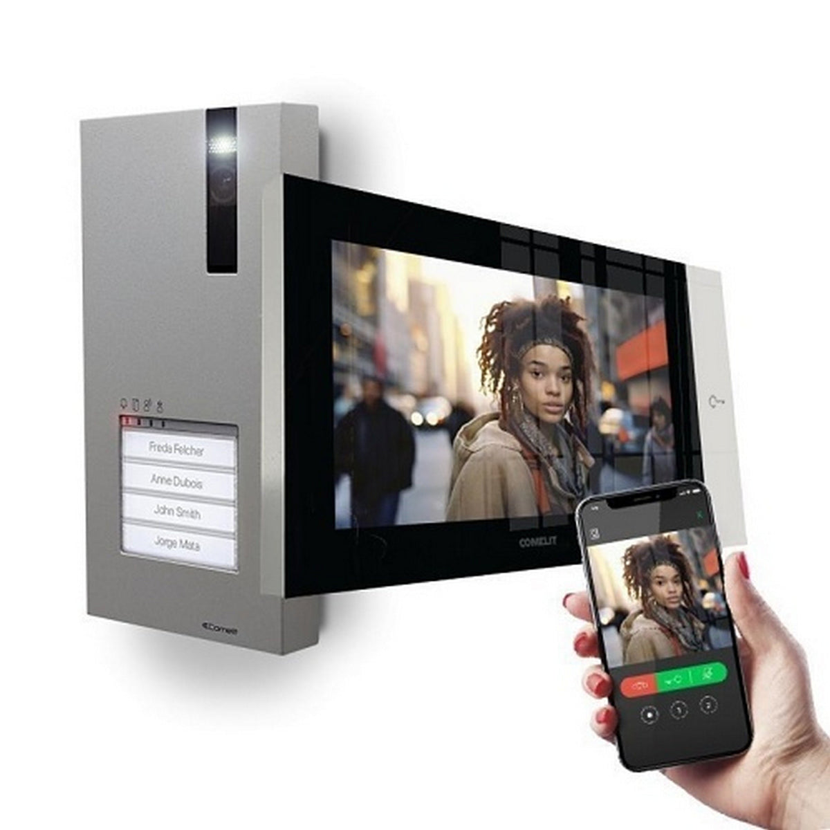 Comelit KVQ8570 IP Video Intercom Kit with 7 in WiFi Monitor and Quadra Entry Panel (Used)