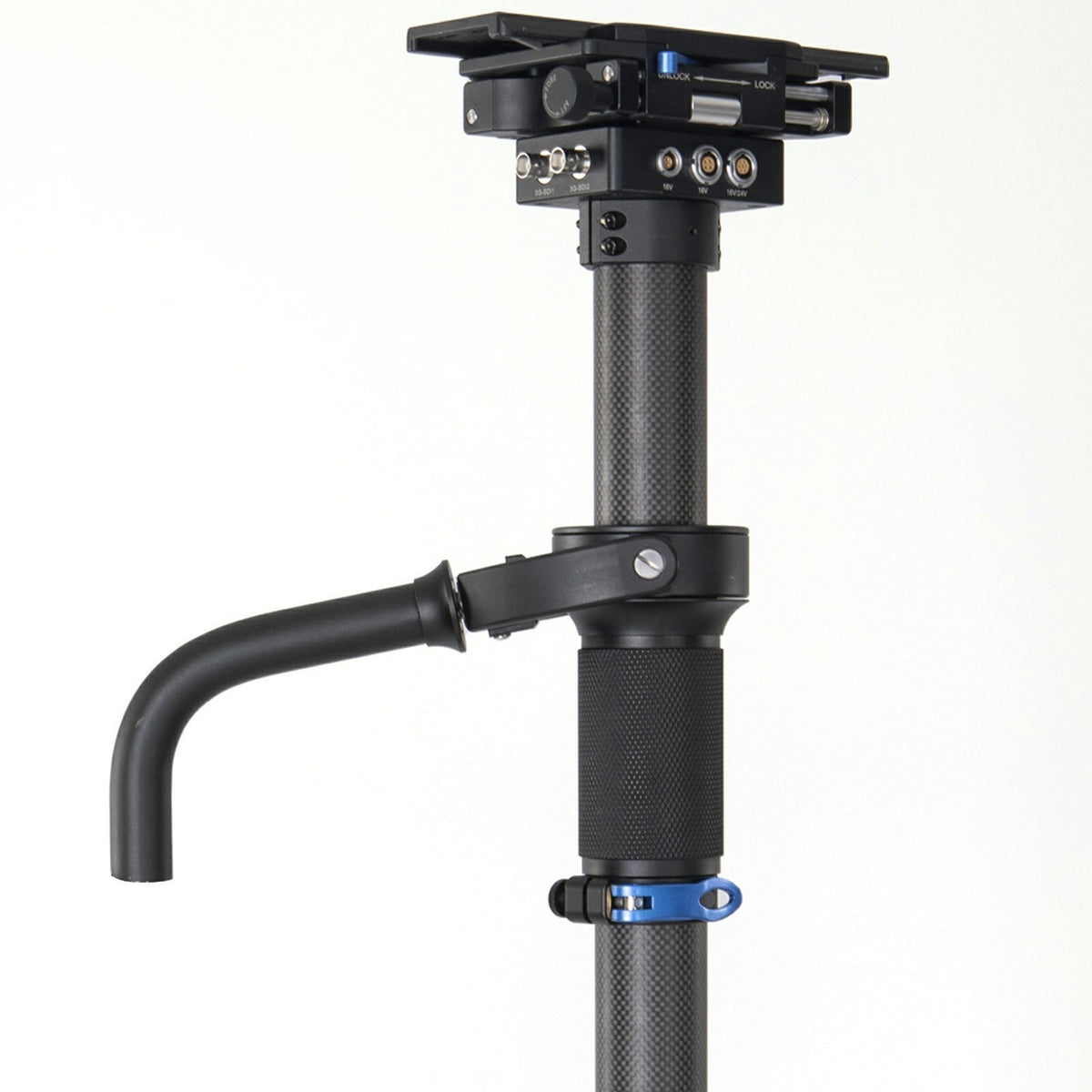 DigitalFoto CINE-POST Carbon Fiber Handheld Post Sled for THANOS-PROCINE with V-Mount Battery Plate