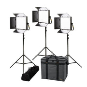 Ikan LBX10-3PT-KIT Lyra 3-Point Soft Panel LED Light Kit with DMX Control