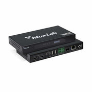 MuxLab 500862 HDMI Over IP PoE Workstation Transceiver 4K30 for Networked KVM Systems