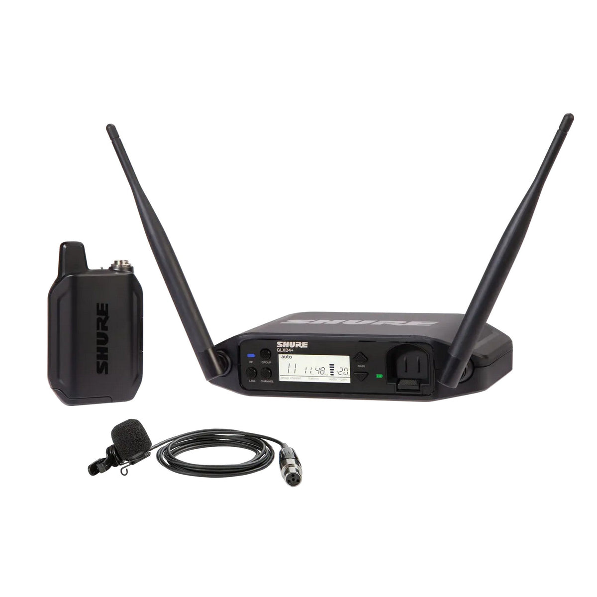 Shure GLXD14+/85M Dual-Band Cardioid Wireless Presenter System, Z3 2.4-5.8 GHz