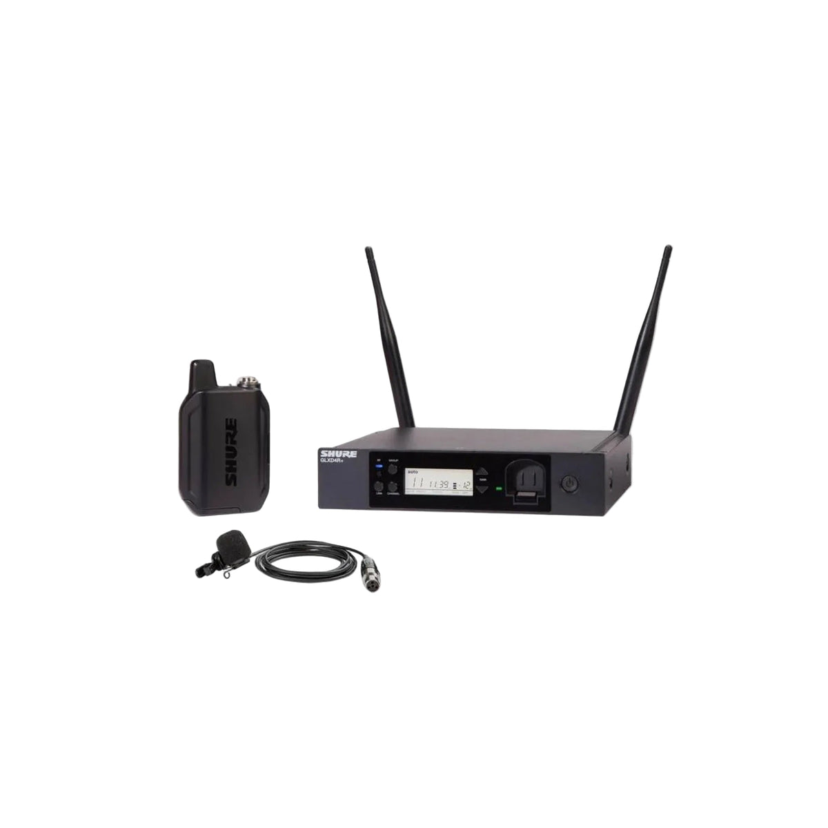 Shure GLXD14R+/85M Dual-Band Cardioid Wireless Presenter Rack System, Z3 2.4-5.8 GHz