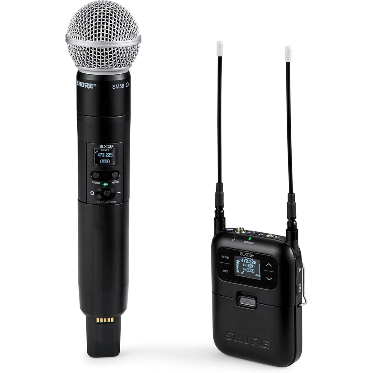 Shure SLXD25+/SM58 Portable Wireless Handheld System (G57 Band)