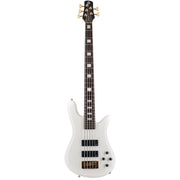 Spector NS Icon Bolt On Electric Bass Guitar - White Gloss / 5-String