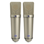 Neumann U 87 Ai Condenser Microphone Set Z Matched Pair Stereo Set, Nickel