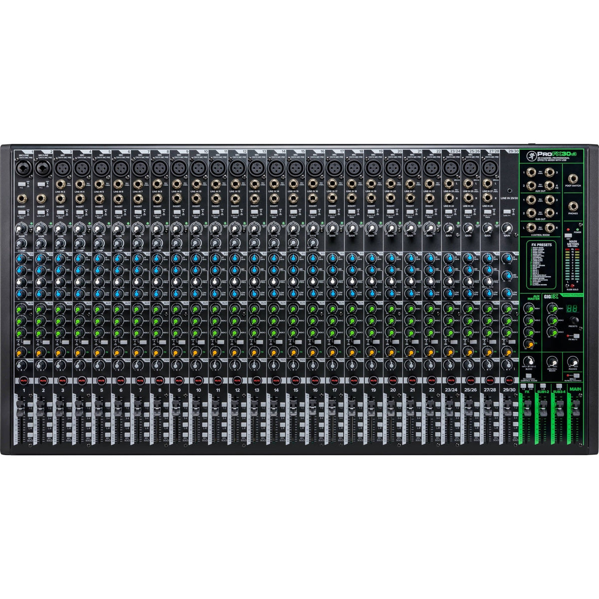 Mackie ProFX30v3 30-Channel Sound Reinforcement Mixer with USB & Effects