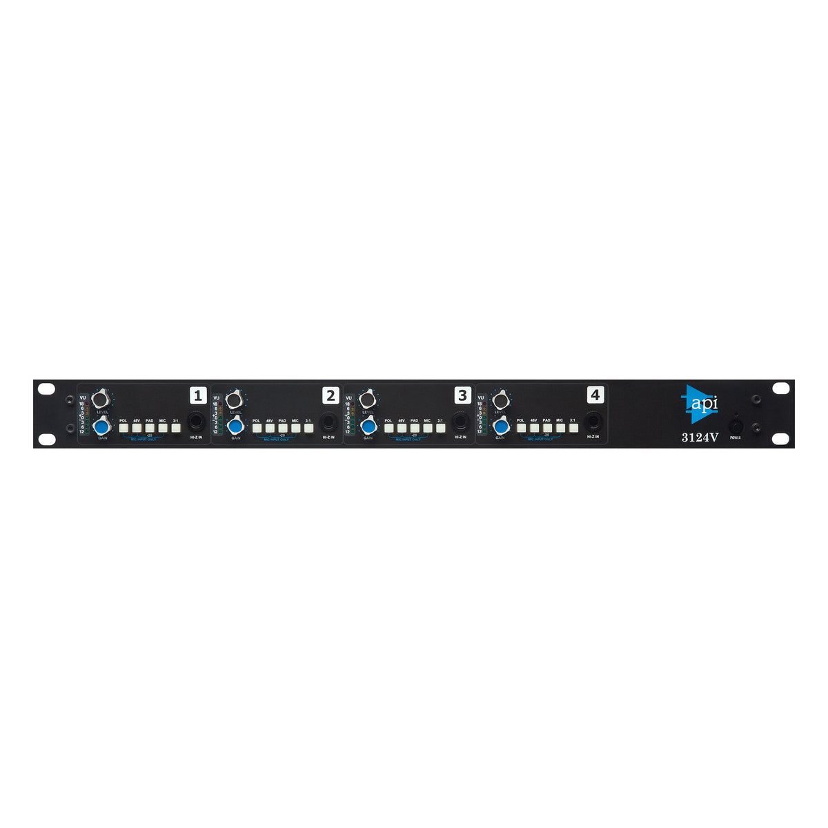 API 3124V Discrete 4-Channel Mic/Line Pre