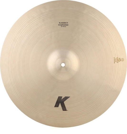 Zildjian K2202 18" K Klassisch Symphonic Suspended Cymbal