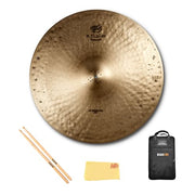 Zildjian K1119 22" K Constantinople Medium Thin Ride Cymbal, Low w/ Drumstick Bag