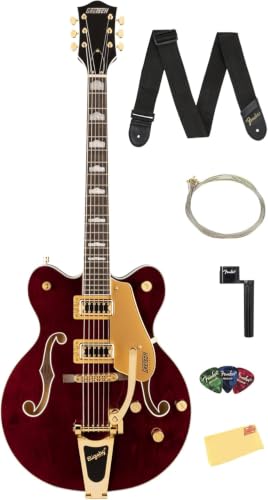 Gretsch G5422TG Electromatic Classic Double-Cut Hollow Body Electric Guitar - Walnut Stain w/ Strap