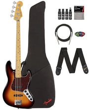 Fender Player II Modified Active Jazz Bass - 3-Tone Sunburst w/ Cleaning Kit