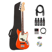 Fender Player II Mustang Bass PJ - Rallye Orange w/ Cleaning Kit