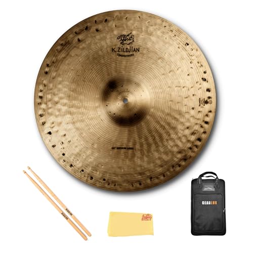 Zildjian K1008 20" K Constantinople Orchestral Cymbals, Medium Light - Pair w/ Drumstick Bag