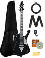 Ibanez PS60 Paul Stanley Electric Guitar - Black w/ Gig Bag
