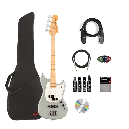 Fender Player II Mustang Bass PJ - Cactus Gray w/ Cleaning Kit