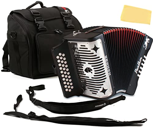 Hohner Panther Diatonic Accordion - Keys G/C/F w/ Road Kit