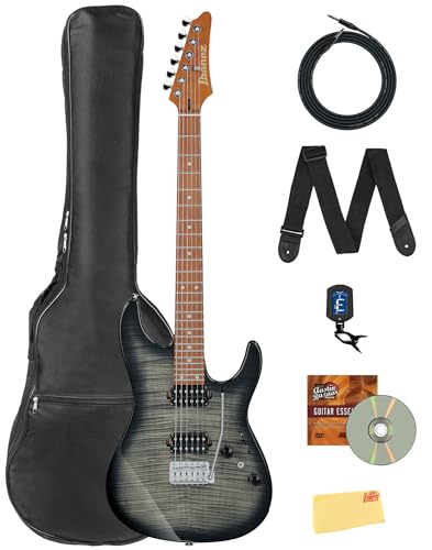 Ibanez AZ22S1F AZ Standard Electric Guitar - Transparent Black Sunburst w/ Gig Bag