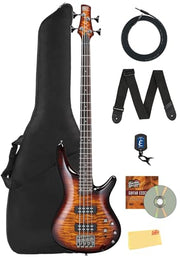 Ibanez SR400EQM SR Standard Electric Bass - Dragon Eye Burst w/ Gig Bag