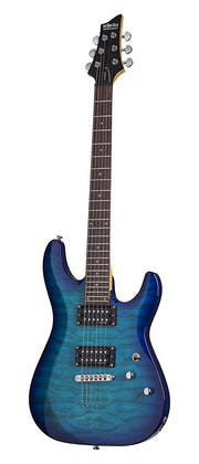 Schecter C-6 Plus Electric Guitar - Ocean Blue Burst