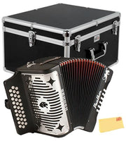 Hohner Panther Diatonic Accordion - Keys G/C/F w/ Hard Case