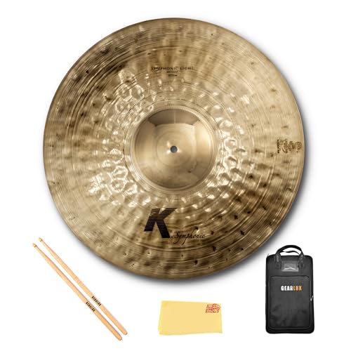 Zildjian K2019 20" K Symphonic Light Cymbal, Brilliant - Single w/ Drumstick Bag
