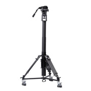 Ikan PT419W-TM-MPEDESTAL 19-Inch Widescreen Teleprompter with Talent Monitor, Motorized Pedestal, and Dolly Turnkey