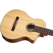 Ortega Guitars RCE133-7 Family Series Pro Full Size Seven String Acoustic Electric Guitar