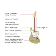 Fender Player II Jaguar - Birch Green w/ Cleaning Kit