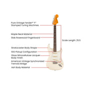 Fender American Vintage II 1973 Stratocaster - Olympic White w/ Cleaning Kit