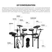 Roland TD316 V-Drums Electronic Drum Kit w/ Drumsticks