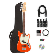 Fender Player II Mustang Bass PJ - Rallye Orange w/ Cleaning Kit