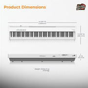 Roland FP-30X 88-Key Digital Piano - White w/ Sustain Pedal