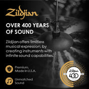 Zildjian K1008 20" K Constantinople Orchestral Cymbals, Medium Light - Pair w/ Drumstick Bag