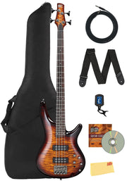 Ibanez SR400EQM SR Standard Electric Bass - Dragon Eye Burst w/ Gig Bag