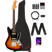 Fender Player II Jaguar - 3-Color Sunburst w/ Cleaning Kit