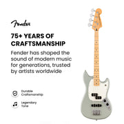 Fender Player II Mustang Bass PJ - Cactus Gray w/ Cleaning Kit