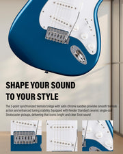 Fender Standard Stratocaster HSS - Aqua Marine Metallic w/ Guitar Cleaning Kit