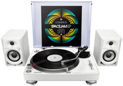 Pioneer DJ PLX-500 Direct Drive Turntable - White w/ Headphones