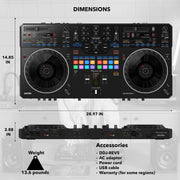 Pioneer DJ DDJ-REV5 Scratch-Style 2-Channel Professional DJ Controller w/ Case