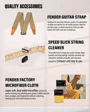 Fender Acoustasonic Standard Telecaster - Black w/ Cleaning Kit