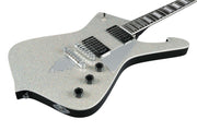 Ibanez PS60 Paul Stanley Electric Guitar - Silver Sparkle w/ Gig Bag
