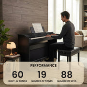 Casio PX-870 Privia Digital Piano - Black w/ Adjustable Bench