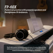 Roland FP-60X 88-Key Digital Piano - White w/ Sustain Pedal
