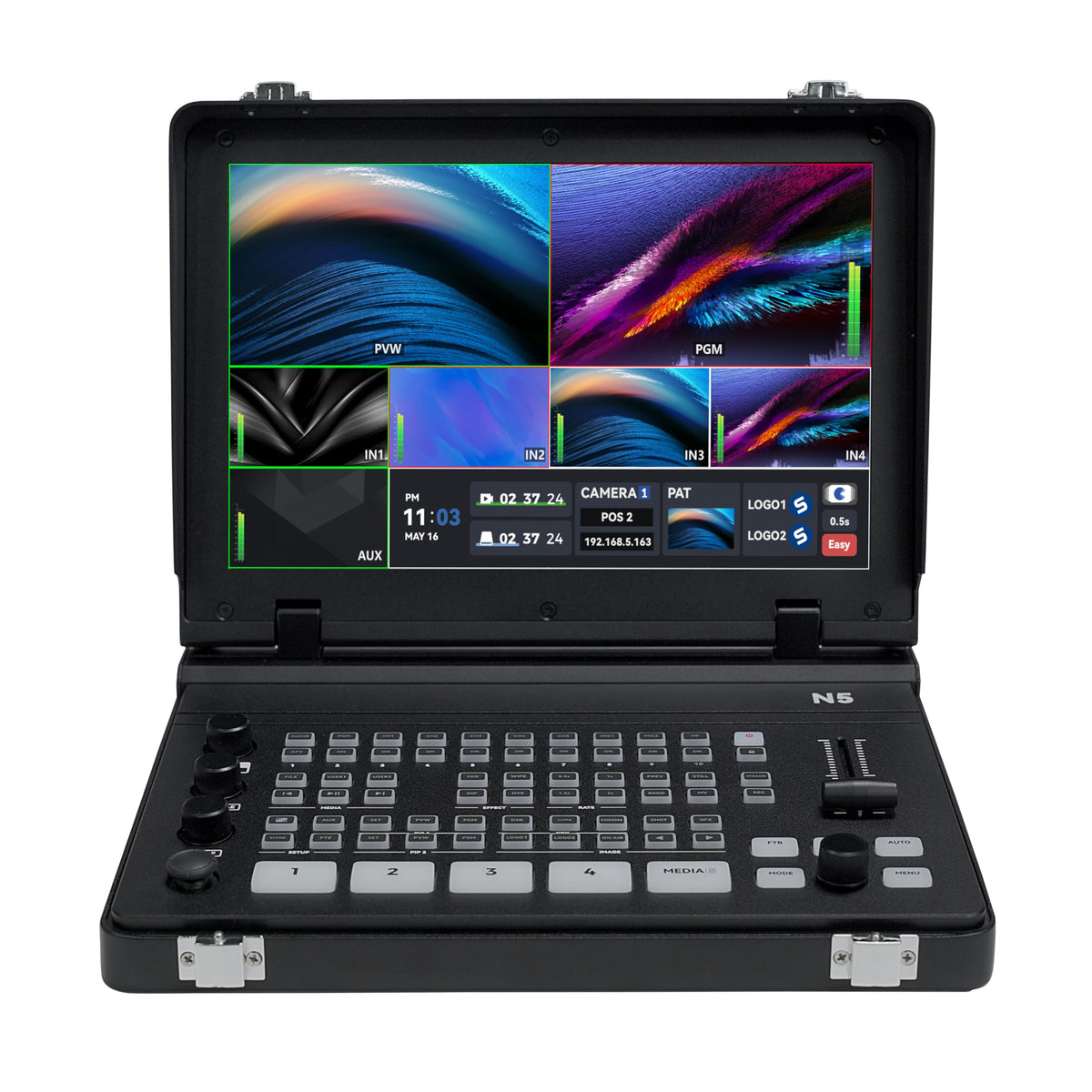 Sprolink NeoLIVE N5 5-Channel Laptop Live Streaming Switcher, Dual 4K