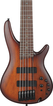 Ibanez SR506A SR Standard 6-String Bass Guitar - Mahogany Brown Burst w/ Gig Bag
